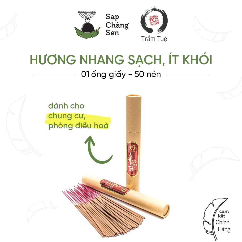 Hương / nhang ít khói cho chung cư (Trầm Tuệ) - 50 nén