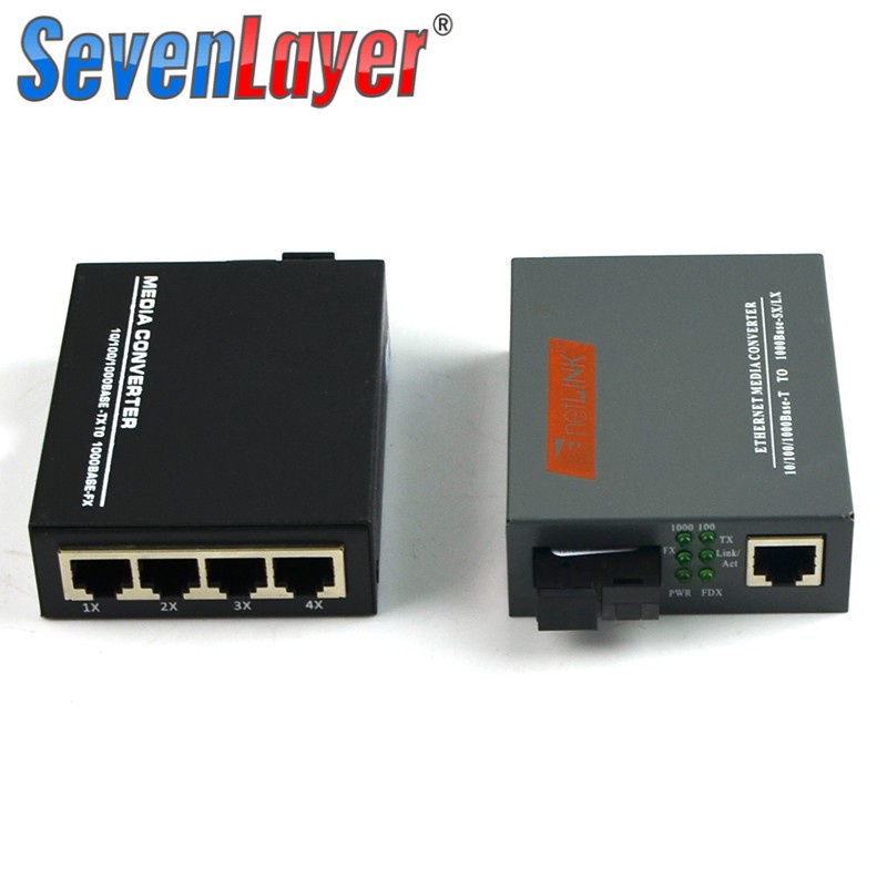 Dây Cáp Chuyển Đổi Mạng Ethernet 4 RJ45 1 SC 10 / 100 / 1000M