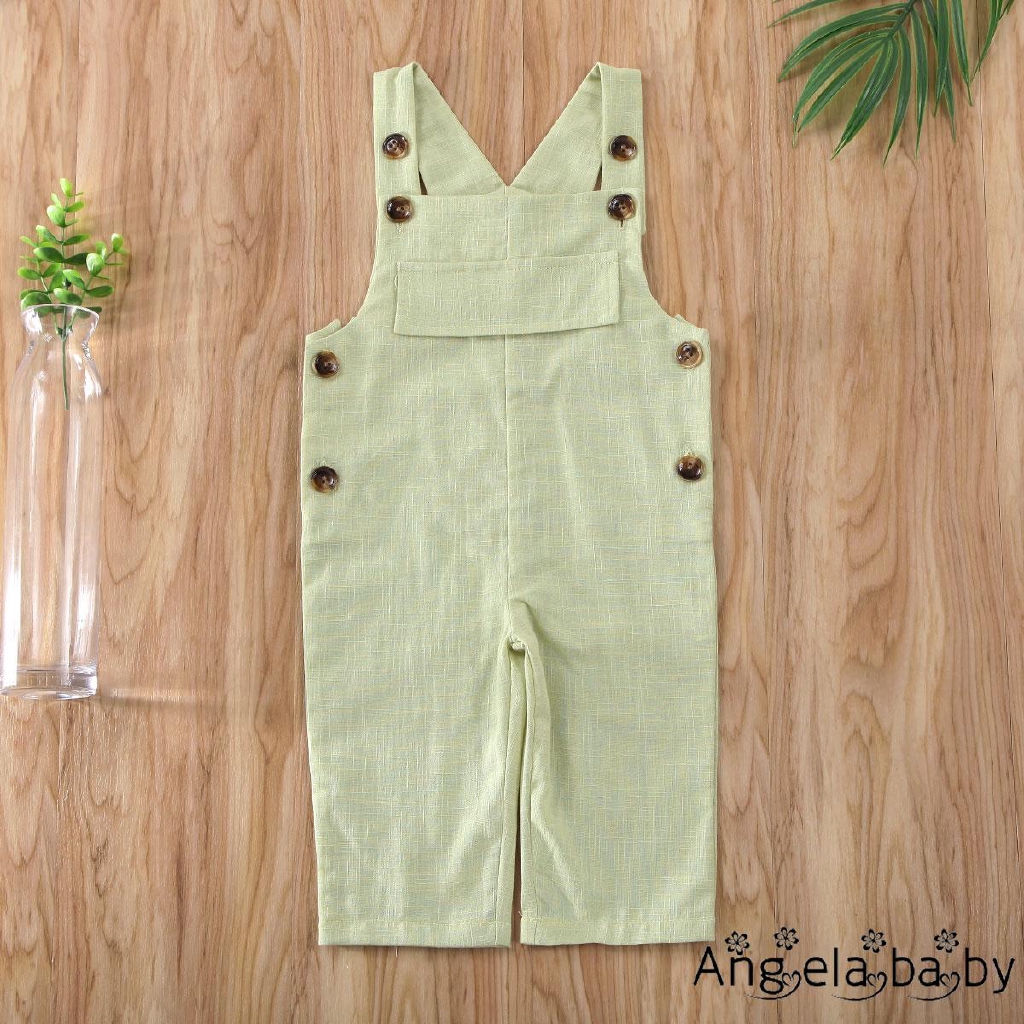 Jumpsuit Màu Trơn Cho Bé