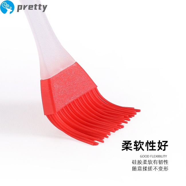 Cọ quét dầu bằng silicone với tay cầm nhựa tiện dụng