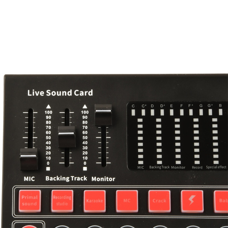 QUU M9 Sound Card Microphone Sound Mixer Sound Card Audio Mixing Console Amplifier For Phone PC