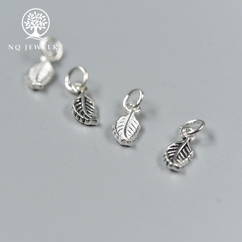 Charm bạc thái hình 1 chiếc lá treo - NQ Jewelry