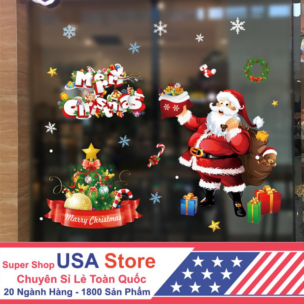 Decal Dán Trang Trí Noel Trọn Bộ Autofun