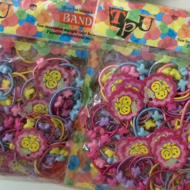 Túi 50 chun buộc tóc cho bé