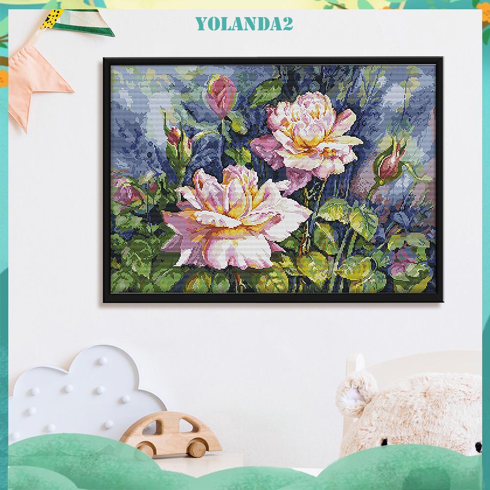 Tranh Thêu Chữ Thập 14ct Hình Bông Hoa