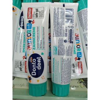 Kem Đánh Răng Dontodent Junior Cho Trẻ 0- 6 tuổi, cho trẻ trên 6 tuổi
