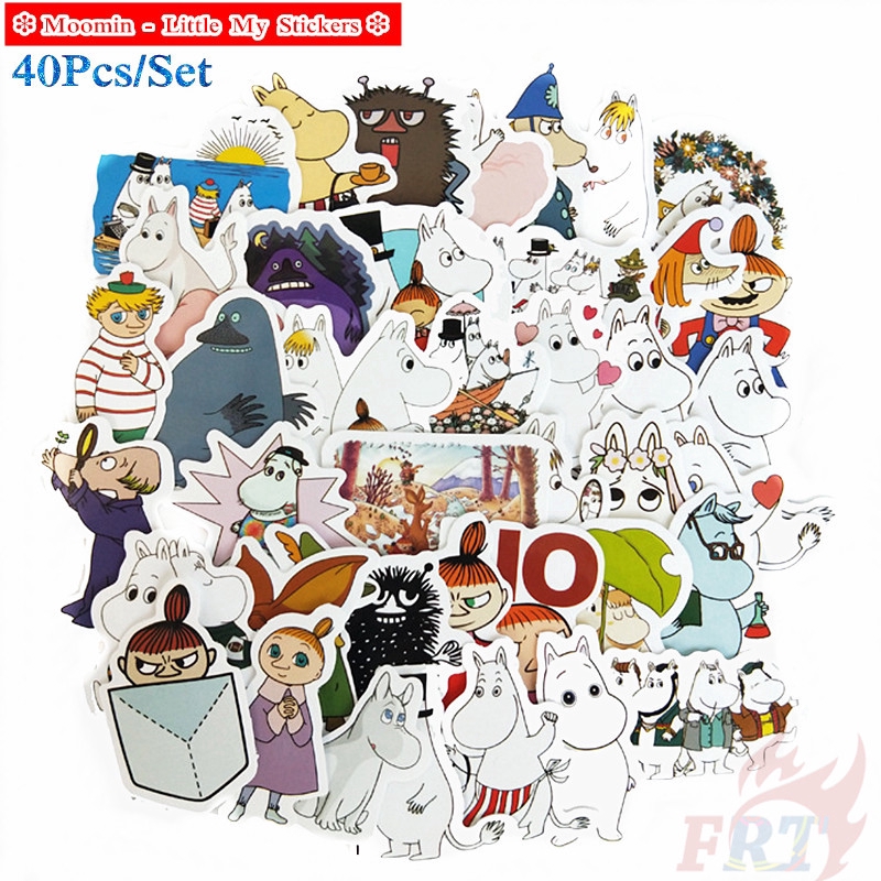 ❉ Moomin - Little My Stickers ❉ 40Pcs/Set DIY Decals Stickers for Album Diary Laptop Scrapbooks