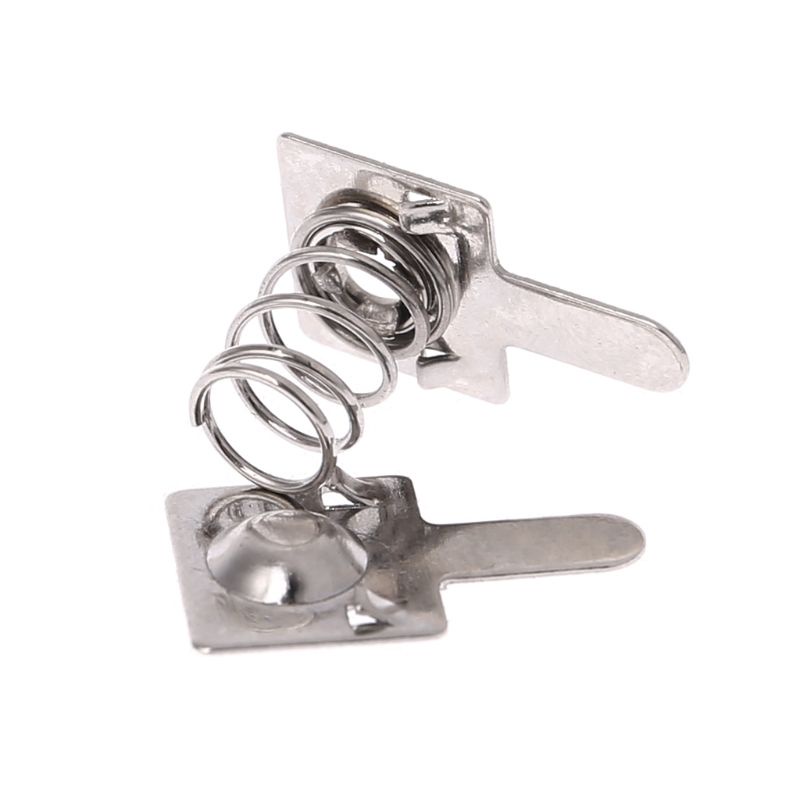 Bộ 100 tấm lò xo bằng kim loại gắn cực âm và cực dương pin
