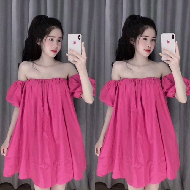 Áo trễ vai tay bồng kiểu babydoll ulzzang tay phồng đẹp HIJUNE ATV01