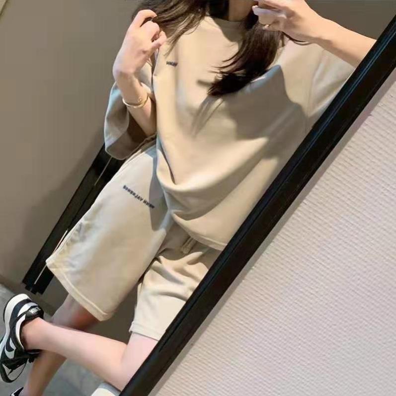 Bộ Đùi Nam Nữ Form Rộng Hàn Quốc Tổ Ong Chữ Ngực - Bộ Đùi Tay Lỡ  Dày Mịn Thoáng Mát Thiết Kế  Kiểu Dáng Năng Động