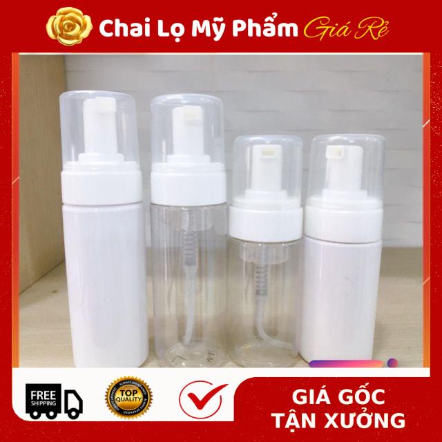 Chai Chiết Mĩ Phẩm ❤ RẺ VÔ ĐỊCH ❤ Chai xịt giọt  tạo bọt đựng gel, dung dịch 150ml, phụ kiện du lịch