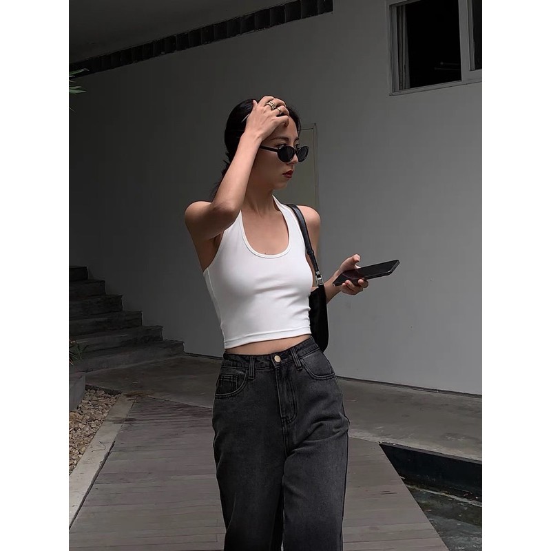 Áo crop cổ yếm trendy 55k/áo (từ 2c) | BigBuy360 - bigbuy360.vn