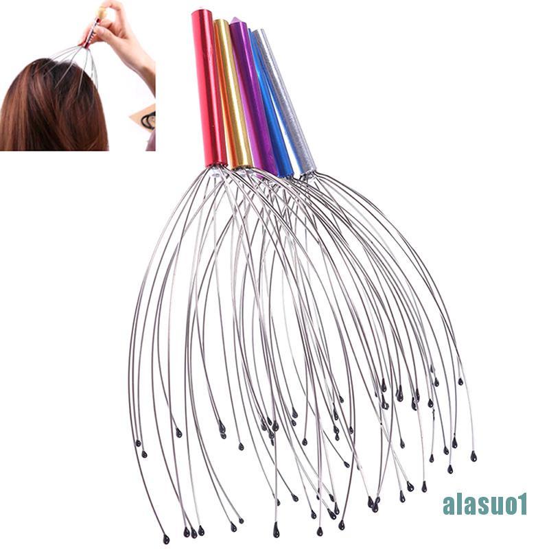 (Hàng Mới Về) Dụng Cụ Mát Xa Da Đầu Hình Bạch Tuộc 12 Nhánh Giúp Thư Giãn