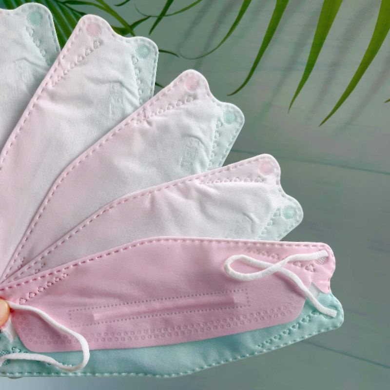 [ Túi 10 Chiếc ] Khẩu Trang KF94 Hiệu Taki Màu Sắc Cầu Vồng Size Người Lớn
