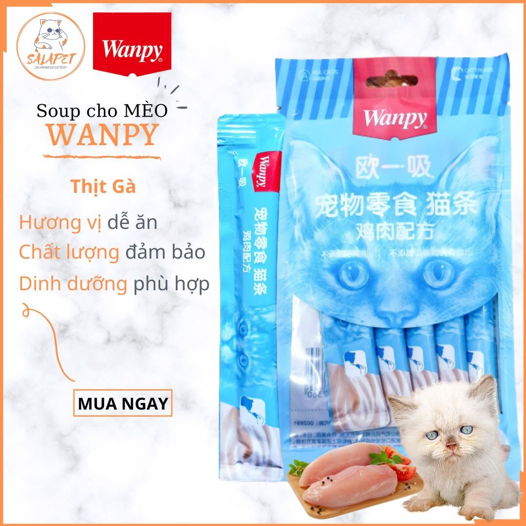 Soup WANPY Cho Mèo - 14g x 5 - Salapet