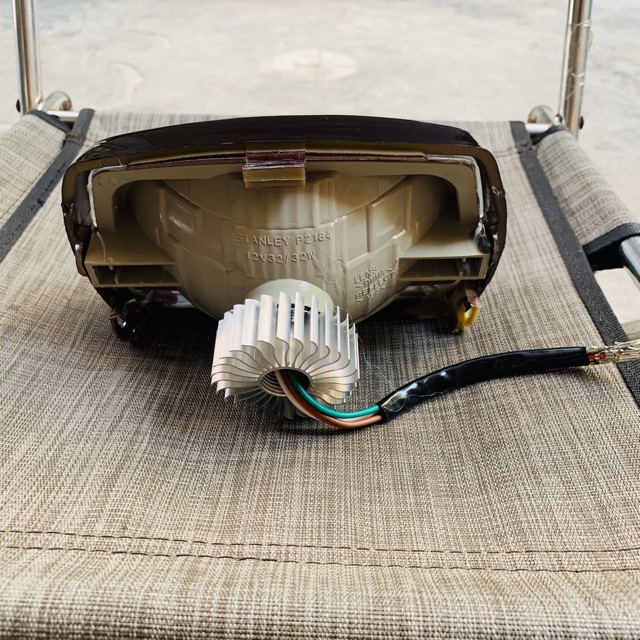 Bộ pha đèn led siêu sáng cho dream II - nguyên bộ choá + bóng + vành đèn