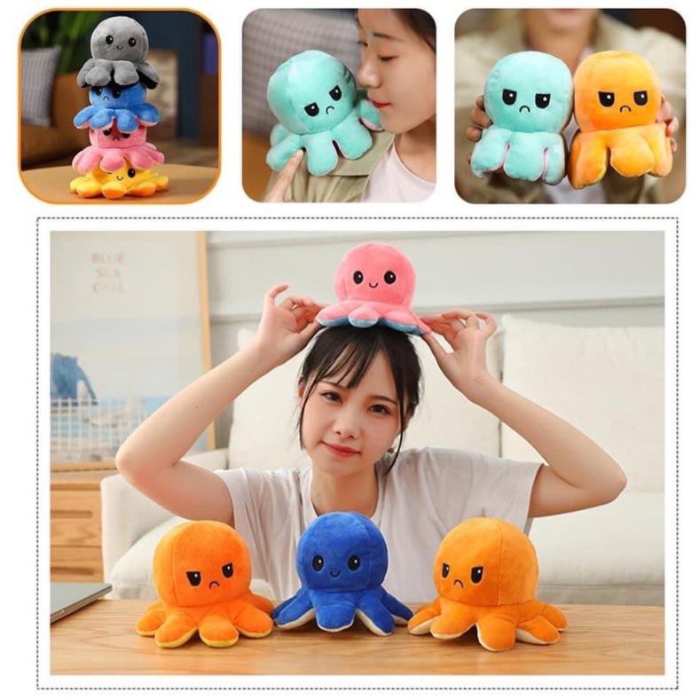 SĂNX BẠCH TUỘC CẢM XÚC 2 MẶT Sz 20cm SIÊU CUTE