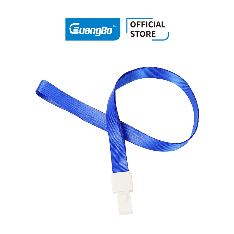 Dây đeo thẻ Fizz GuangBo 2cm 2 màu xanh + ghi 107008