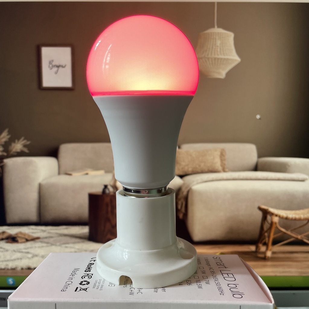 Đèn Led Bulb RGB Tuya thông minh 16 triệu màu kết nối Wifi