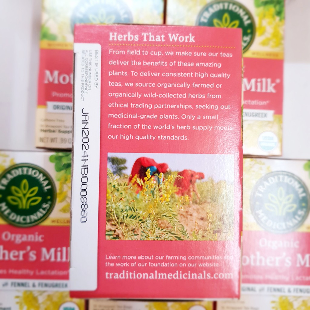 Trà lợi sữa Traditional Medicinals Organic Mother's Milk - 16 gói