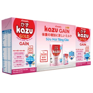 Sữa bột pha sẵn Aiwado Kazu Gain Gold thùng 48 hộp 110ml