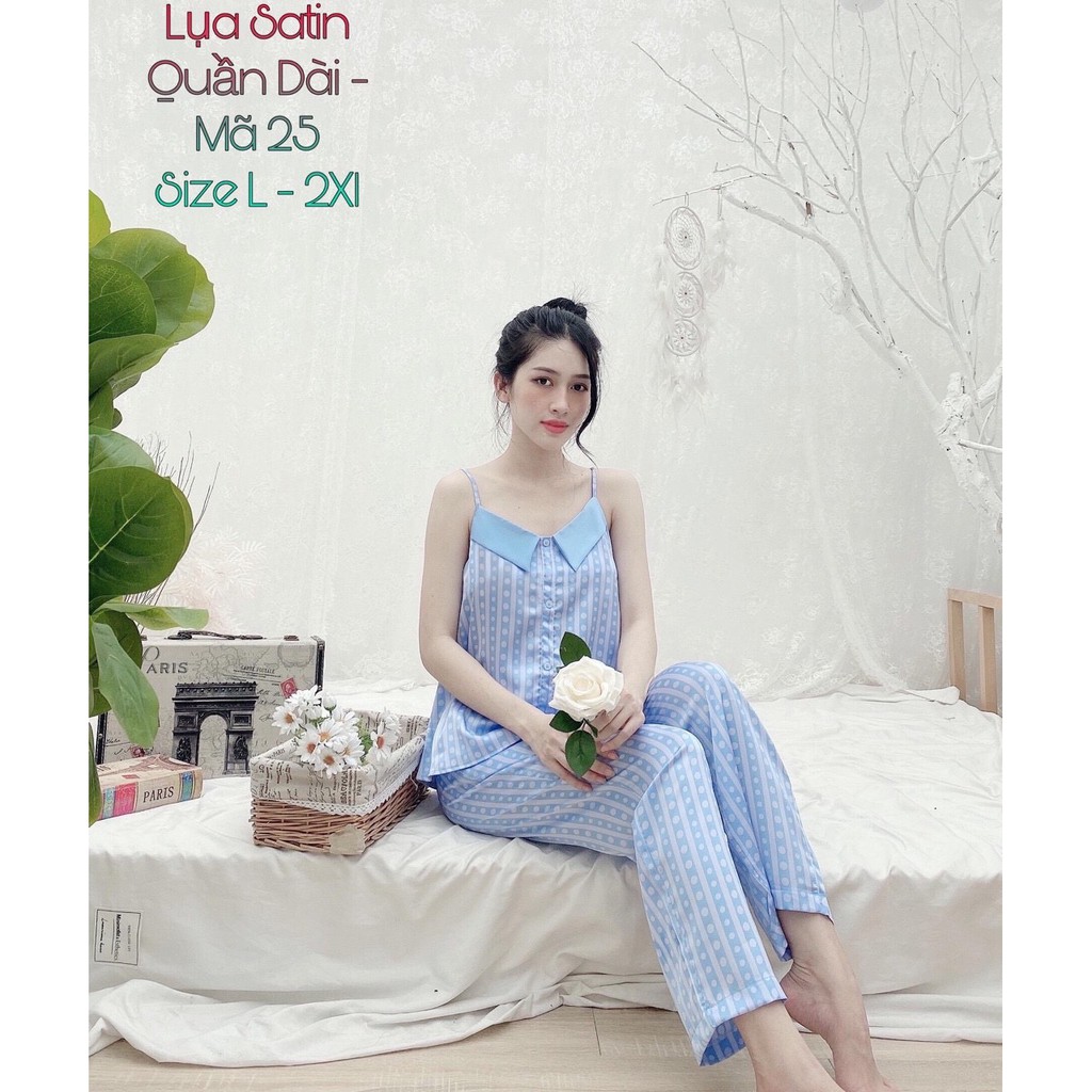 HOT - HOT - HOT - HÀNG MỚI VỀ PIJAMA LỤA SATIN CAO CẤP DÀI 2 DÂY ĐƯỢC ƯA CHUỘNG NHẤT 2020 | BigBuy360 - bigbuy360.vn