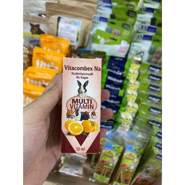 Vitamin Vitacombex Na (chai 10ml) cho hamster, thỏ, bọ ú, sóc, chinchilla...