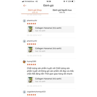 Bột trà xanh collagen Hanamai