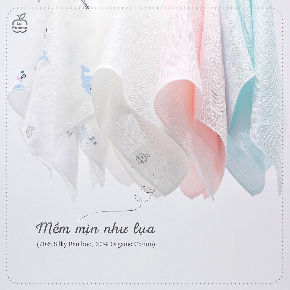 Set 2 Khăn Đa Năng Sợi Tre Lụa La Pomme - 75x75cm