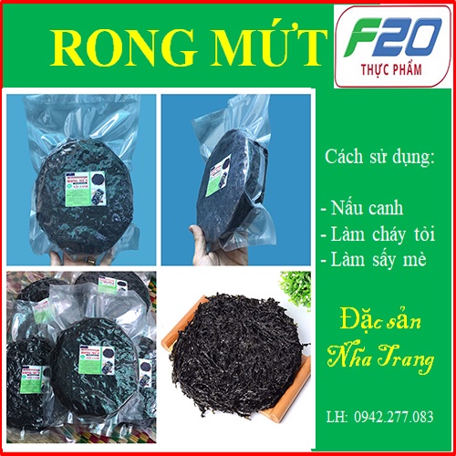 Rong Mứt 50gr nguyên liệu làm Rong Biển Cháy Tỏi &amp; Rong Biến Sấy Mè &amp; Rong Biển Khô Nấu Canh