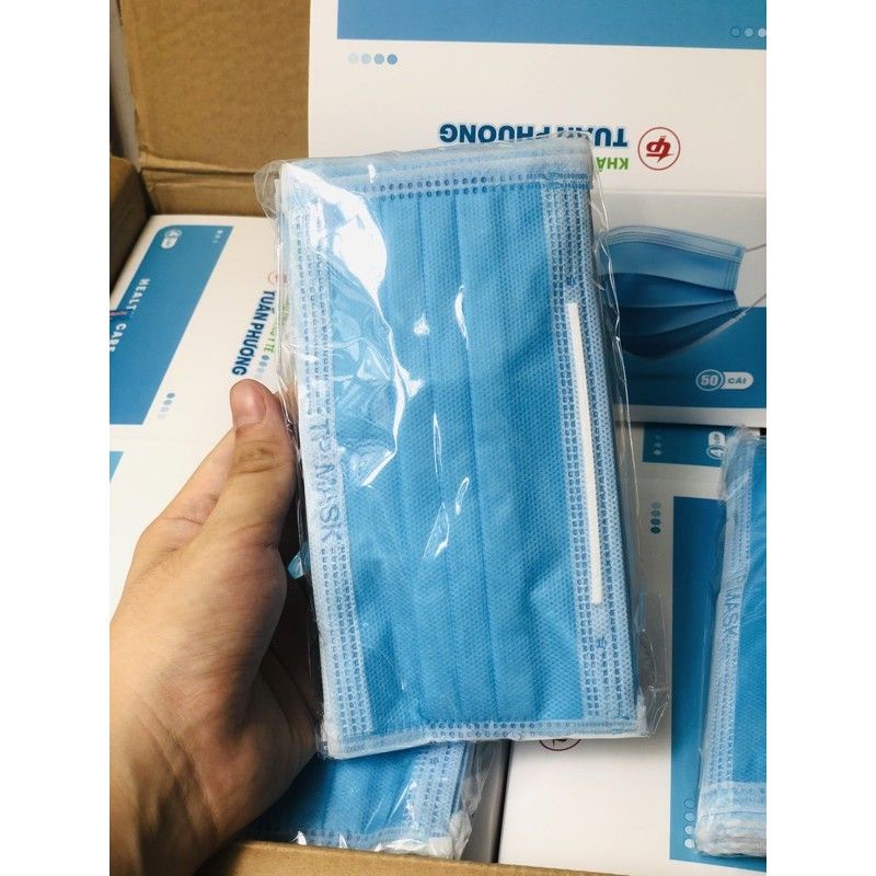 [SIÊU HOT]khẩu trang y tế kháng khuẩn 4 lớp dày dặn hàng công ty có đủ giấy tờ(1hộp/50cái) | BigBuy360 - bigbuy360.vn