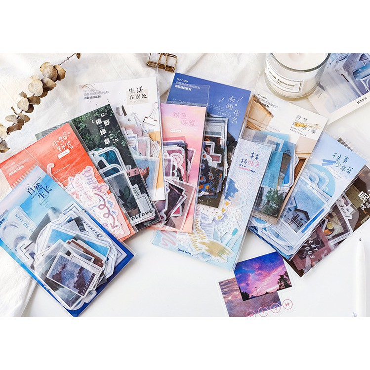 Hình dán trang trí Mo Card 40 miếng