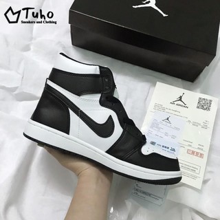 Giày Jordan 1 High, Giày JD1 Panda Cổ Cao Đen Trắng, Đế Khâu Chắc Chắn Da Bò Full Size (36-43) -TuhoShop.com
