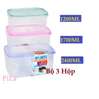 Bộ 3 Hộp Nhựa Đựng Thực Phẩm Không BPA