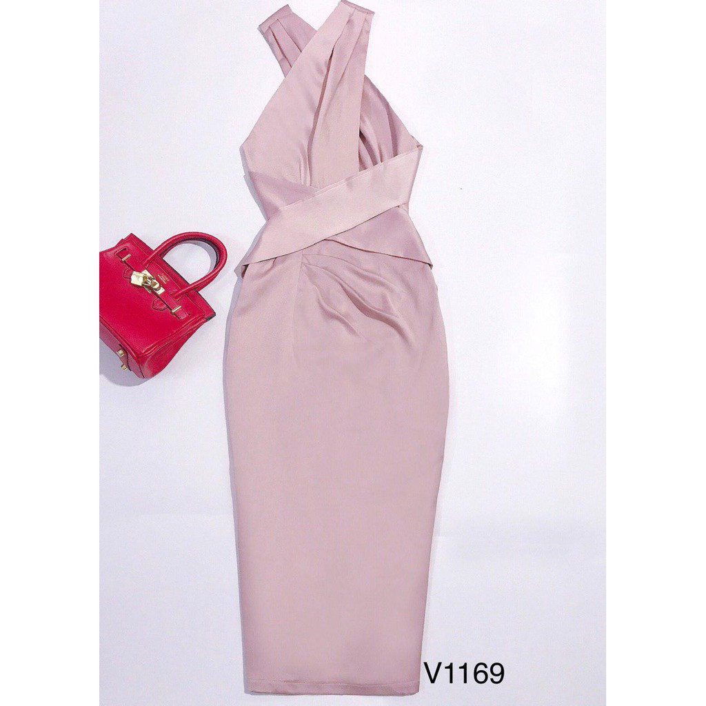 [ xả kho ] MiD Váy lụa tơ cao cấp V1169 Mie Design kèm ảnh thật