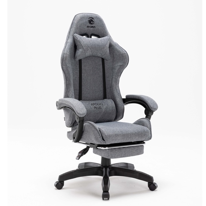 Ghế chơi game cao cấp E-Dra Apollo Plus Fabric EGC227 - Vải Fabric - Đệm đúc nguyên khối - Có kê chân