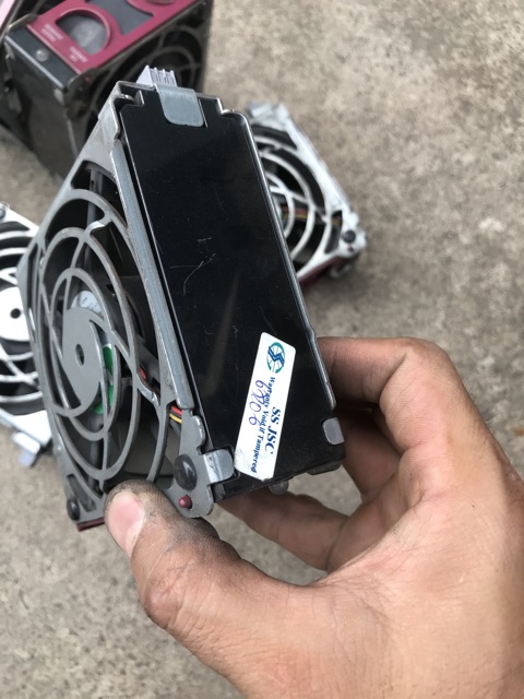 Quạt server hp nidec 12v 1A, vuông 9cm