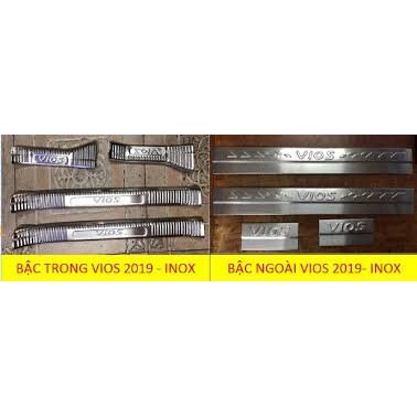 Ốp bậc trong ngoài vios 2019, 2020, 2021-8 chi tiết