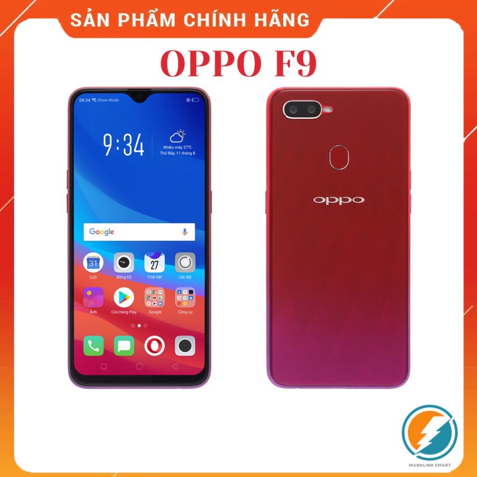 Điện thoại OPPO F9 6/128GB Selfie cực đỉnh Bảo Hành 6 tháng New Fullbox MSP 021