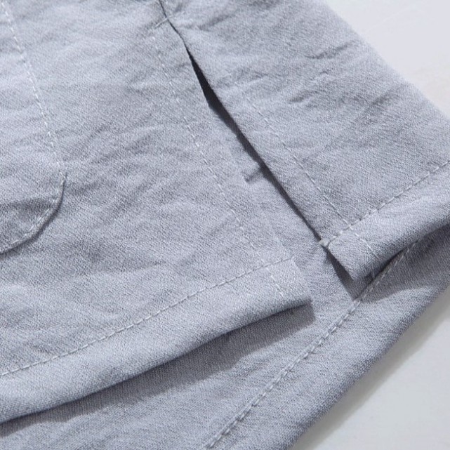 Bộ đũi dài trung niên, Chất liệu đũi tự nhiên 100%, Hàng may thiết kế | BigBuy360 - bigbuy360.vn