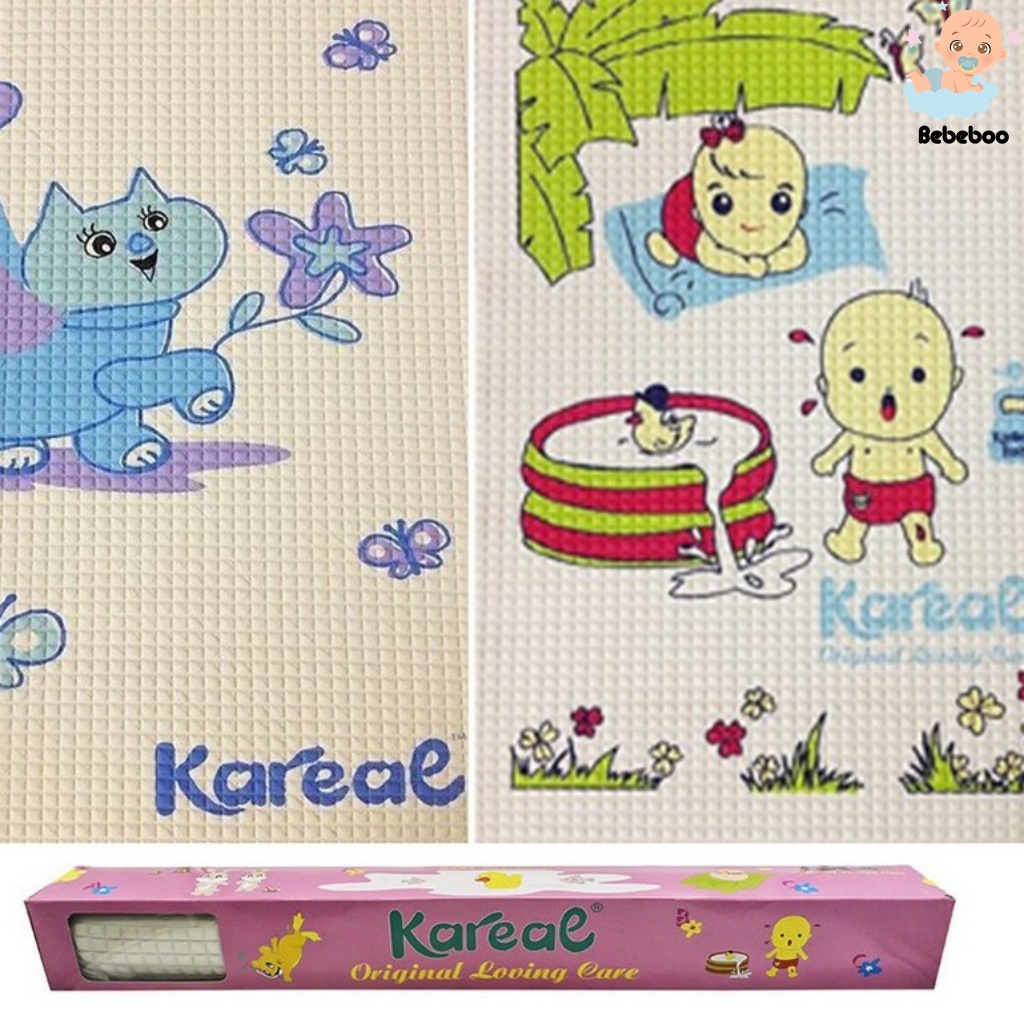 Nệm nước thoáng khí cho bé sơ sinh - 100% cao su non chống thấm KAREAL 60x90cm