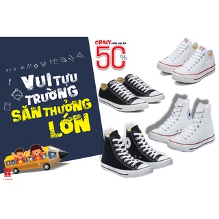T-consx giày converse classic trắng / đen leak