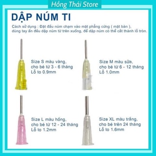 Dập Lỗ Núm Ti Cho Bé (Giá 1 Chiếc)