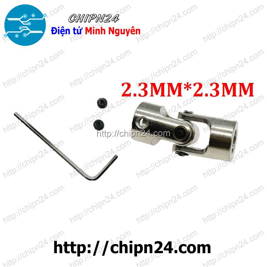 [1 CÁI] Khớp cardan 2.3mm-2.3mm (tặng Cây Mở Lục Giác M3)