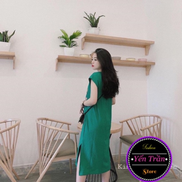 Váy cá sấu tay hến dáng dài | BigBuy360 - bigbuy360.vn