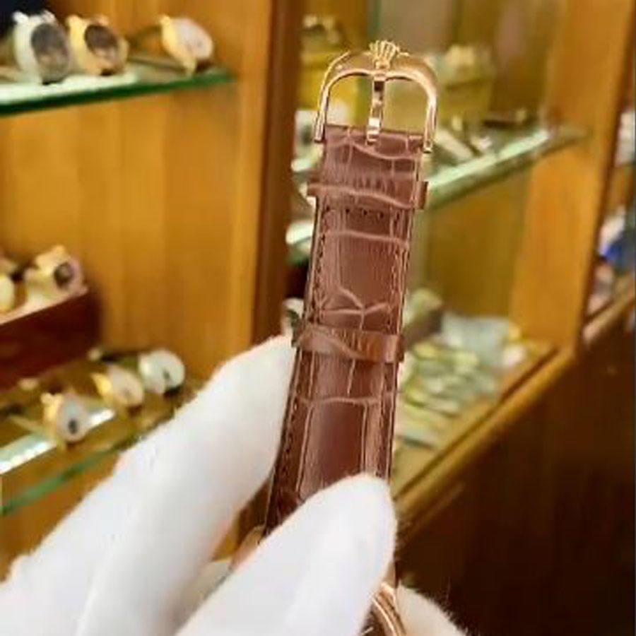 Đồng hồ Rolex nam máy cơ Nhật mạ vàng dây da kim loại Automatic size 40mm 41mm