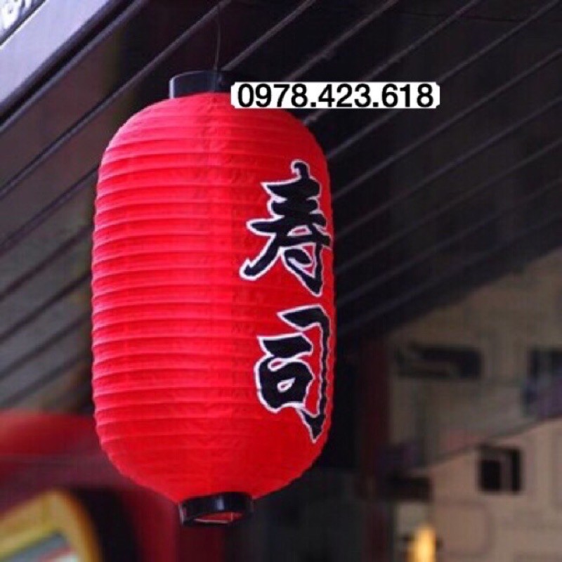 Đèn lồng Vải Nhật Bản - Kính Chào Quý Khách trang trí nhà hàng, Lễ Hội, xe đồ ăn, quầy line, quán bar
