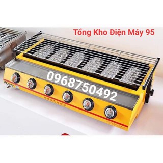 Bếp nướng gas hồng ngoại 6 trụ đốt hàng cao cấp