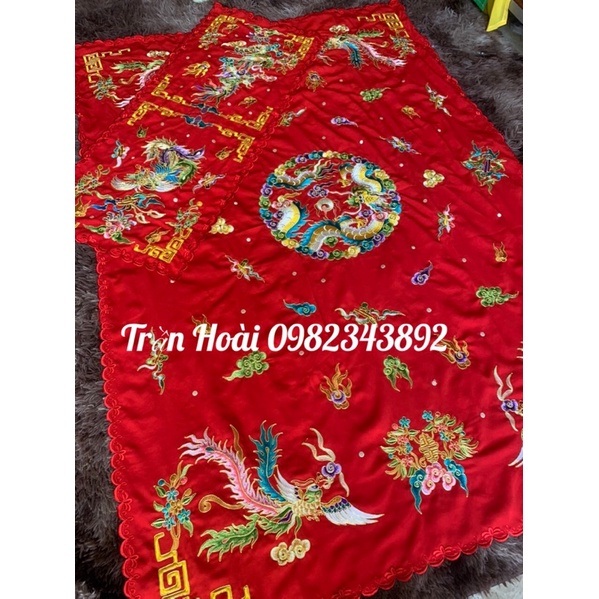 Khăn áo hầu đồng- bộ khăn phủ diện - khăn tấu hương đẹp