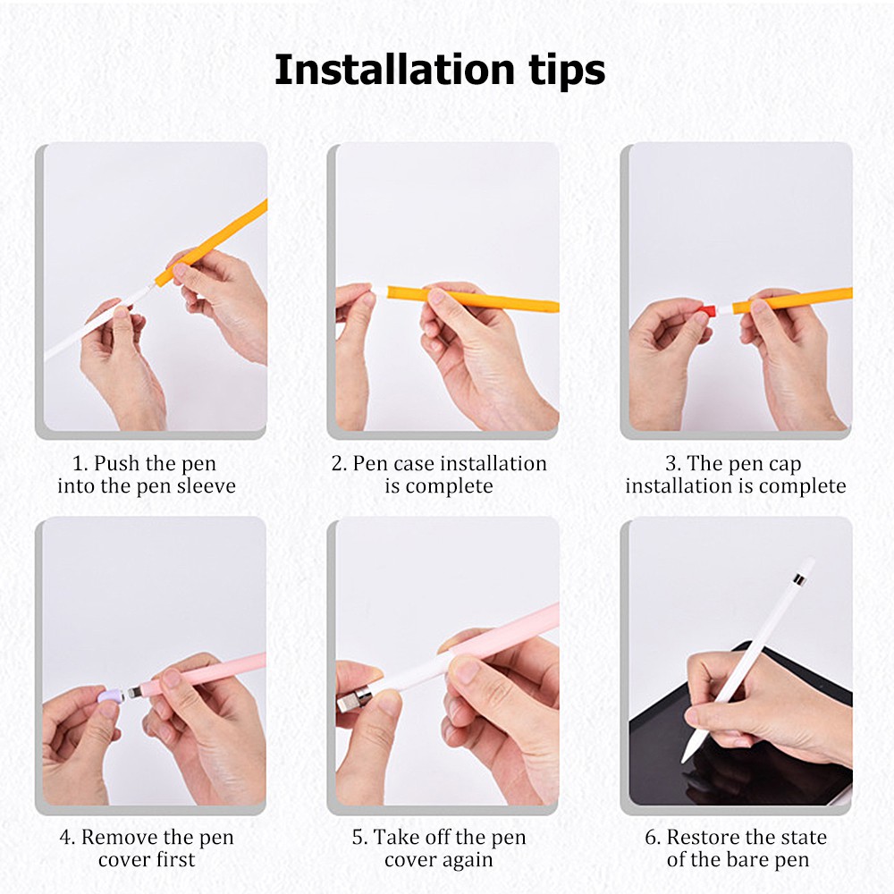 Vỏ bọc silicon bảo vệ bút cảm ứng Apple Pencil 1 và Pencil 2 case - Macos loại 1